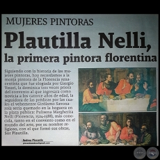 MUJERES PINTORAS - Plautilla Nelli, la primera pintora florentina - Por Andrea Piccardo - Domingo, 15 de Mayo de 2016